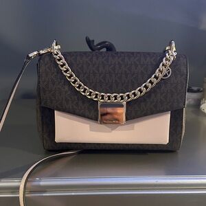 Elegant Brown and Pink Women's Bag